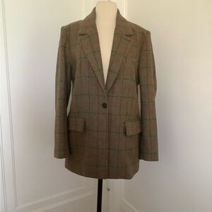 Women's Plaid Blazer Coat